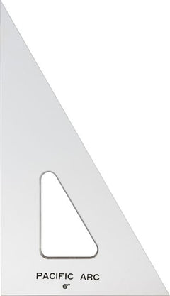 TRIANGLE ACRYLIC CLEAR 30/60 6IN