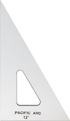 TRIANGLE ACRYLIC CLEAR 30/60 12IN