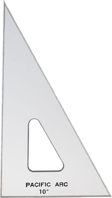 TRIANGLE ACRYLIC TOPAZ 30/60 10IN