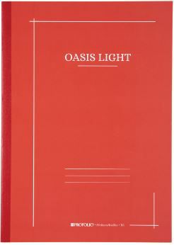 Profolio Oasis Light Tomato Coloured Cover Notebook Features