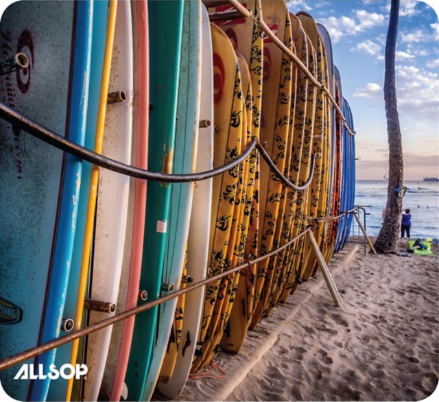Allsop NatureSmart Mousepad, Surfboards, 8x8.5x.08in