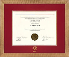 Southern Alberta Institute of Technology 13x16 Florentine Diploma Frame