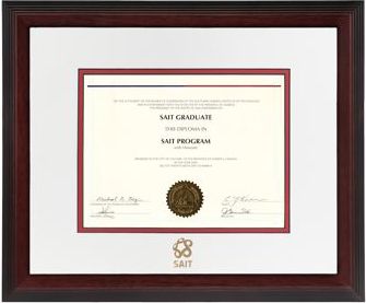 Southern Alberta Institute of Technology 15 x 18 Linear Diploma Frame