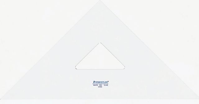 TRAINGLE 12 45/90DEGR CLEAR