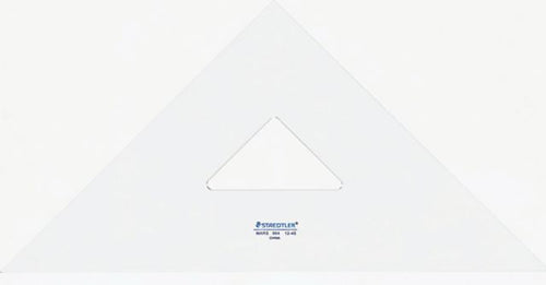 TRAINGLE 12 45/90DEGR CLEAR