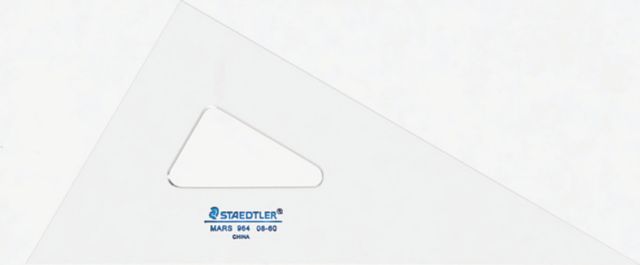 TRIANGLE 10 30/60DEGR CLEAR