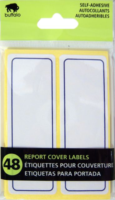 LABEL 48PK REPORT CVR ADHESIVE