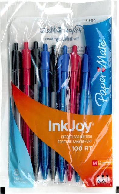 PM INKJOY 100 RT 1.0 ASST 8CT